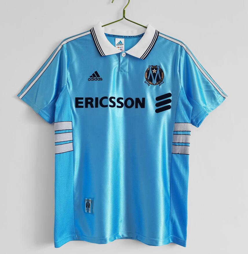 1998-99 Marseille Retro Away Kit Soccer Jersey